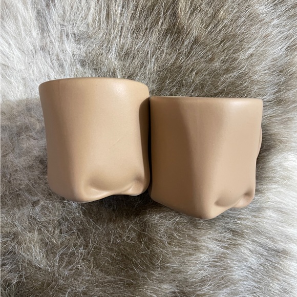 World Market Tan Ceramic Espresso Mugs - Set of 2 - Picture 6 of 6